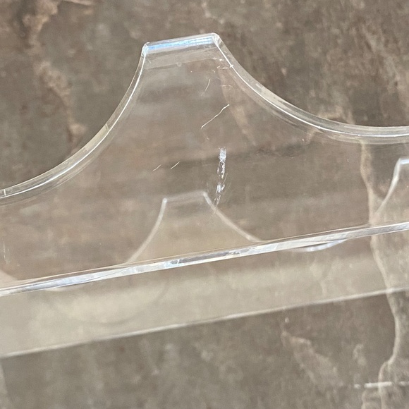 Vintage Lucite Wine Rack Mid Century Clear Acrylic‎ - Picture 6 of 7